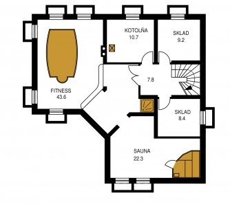 Floor plan of basement - PREMIER 140